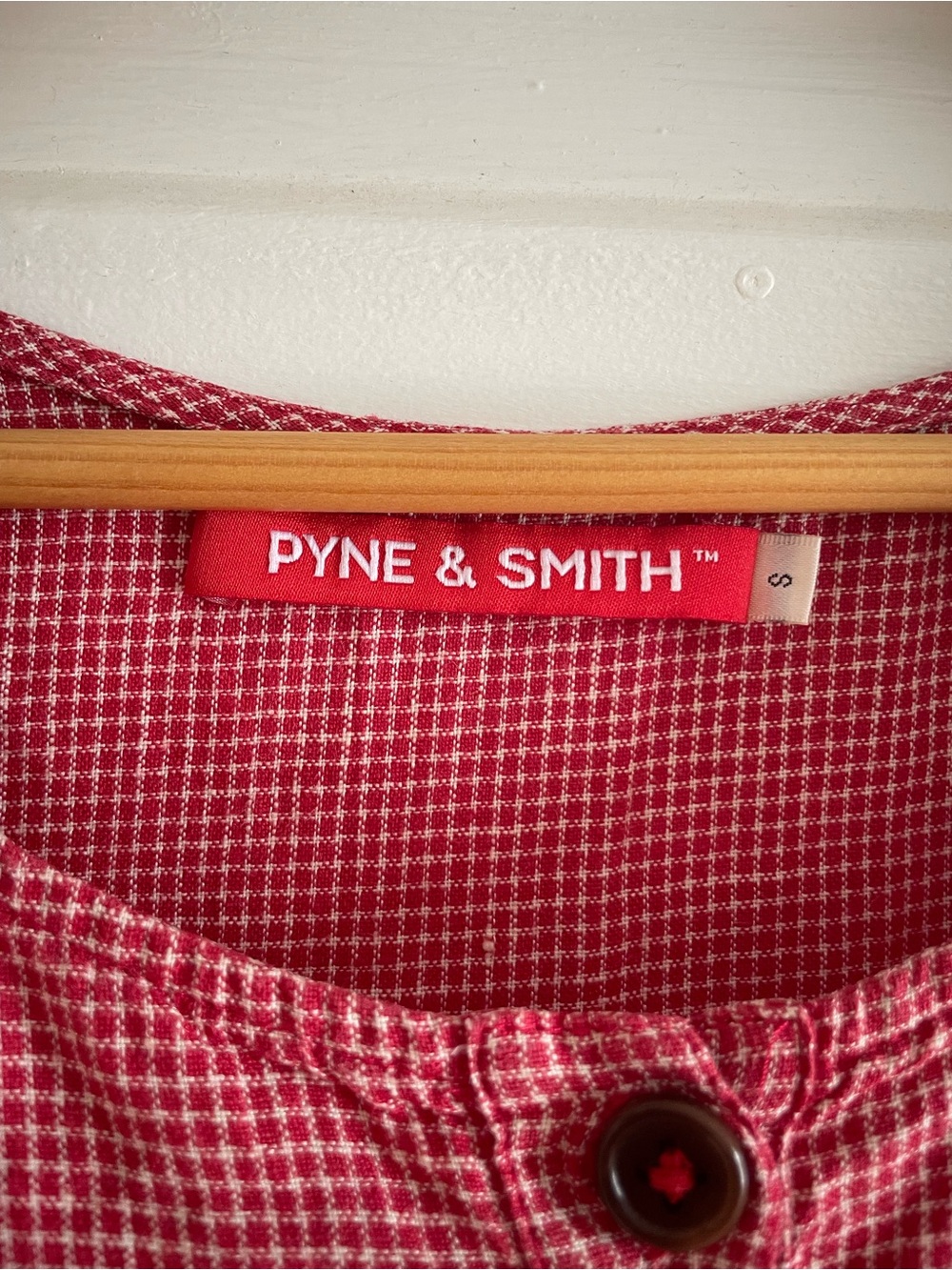 Pyne and Smith number 10 Raspberry Check Dress Small - Picture 3 of 3